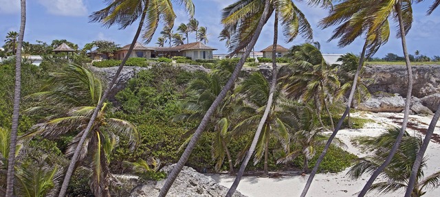 Beachfront villa with pool and dramatic views of Bottom Bay Beach in Bottom Bay