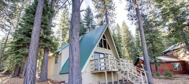 Lodgepole Chalet | A-frame Cabin | Deck in South Lake Tahoe